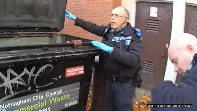 Burglar Found Hiding in Bin After Nottingham Optician Break-In