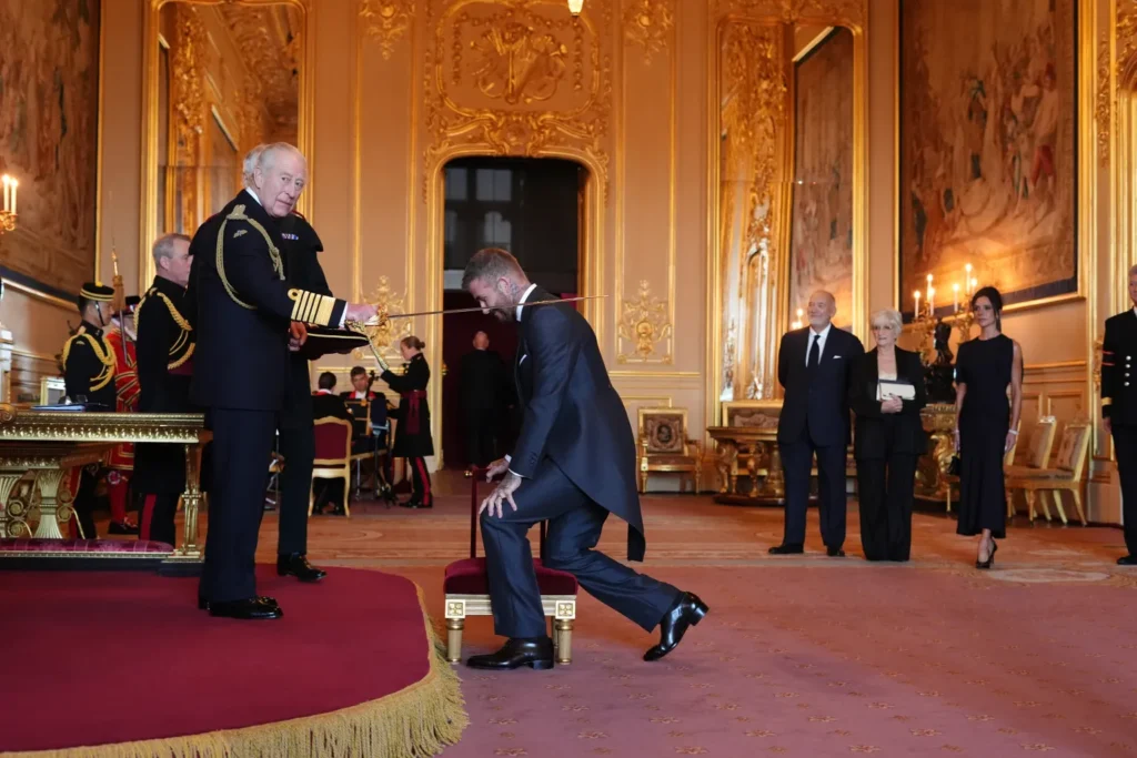 Sir David Beckham Receives Knighthood in Emotional Windsor Ceremony